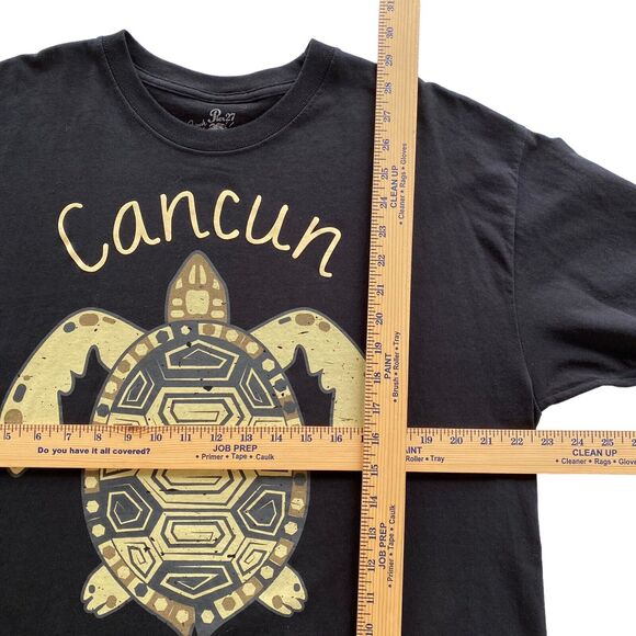 Pier 27 Mens Shirt Extra Large XL Cancun/Turtle Riviera Maya Black T-Shirt - Picture 5 of 5